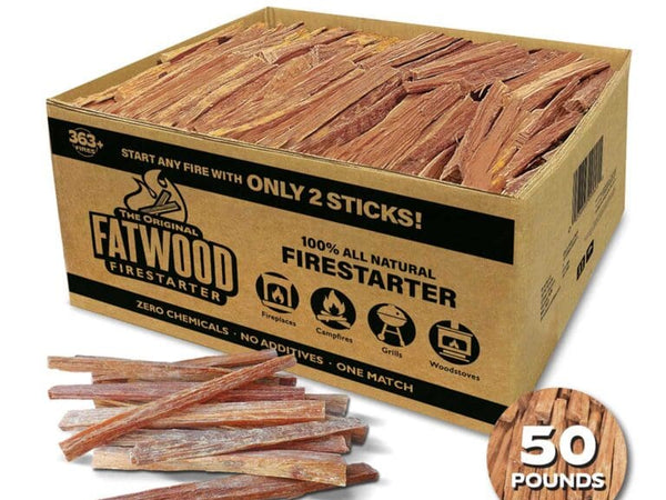 Betterwood Products 50lb bulk box of Fatwood Firestarter