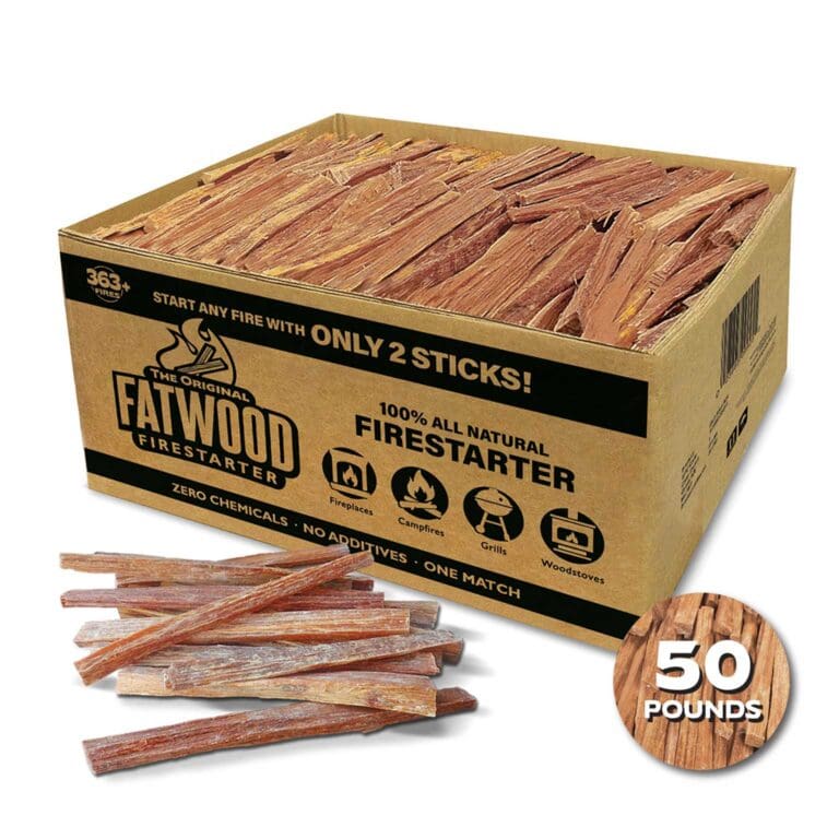 Betterwood Products 50lb bulk box of Fatwood Firestarter