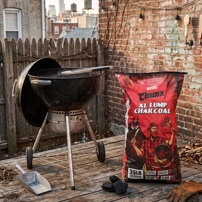 Jealous Devil CHUNX XL Lump Charcoal – 35LB Bag - 100% Hardwood Lump Charcoal