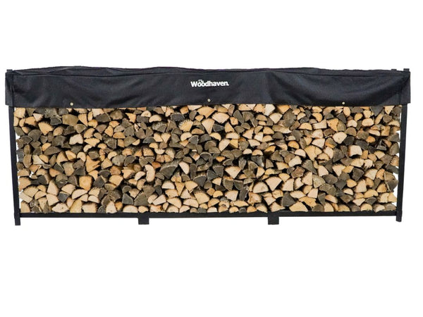 12 ft Steel Firewood Rack Holds 3/4 Cord Woodhaven