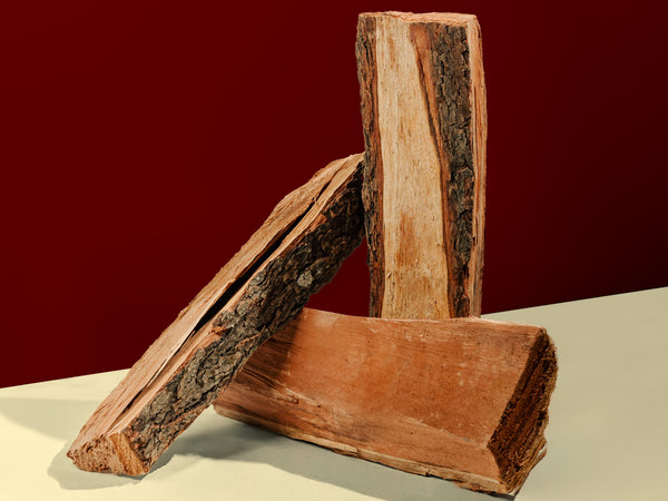Cherry firewood in a box