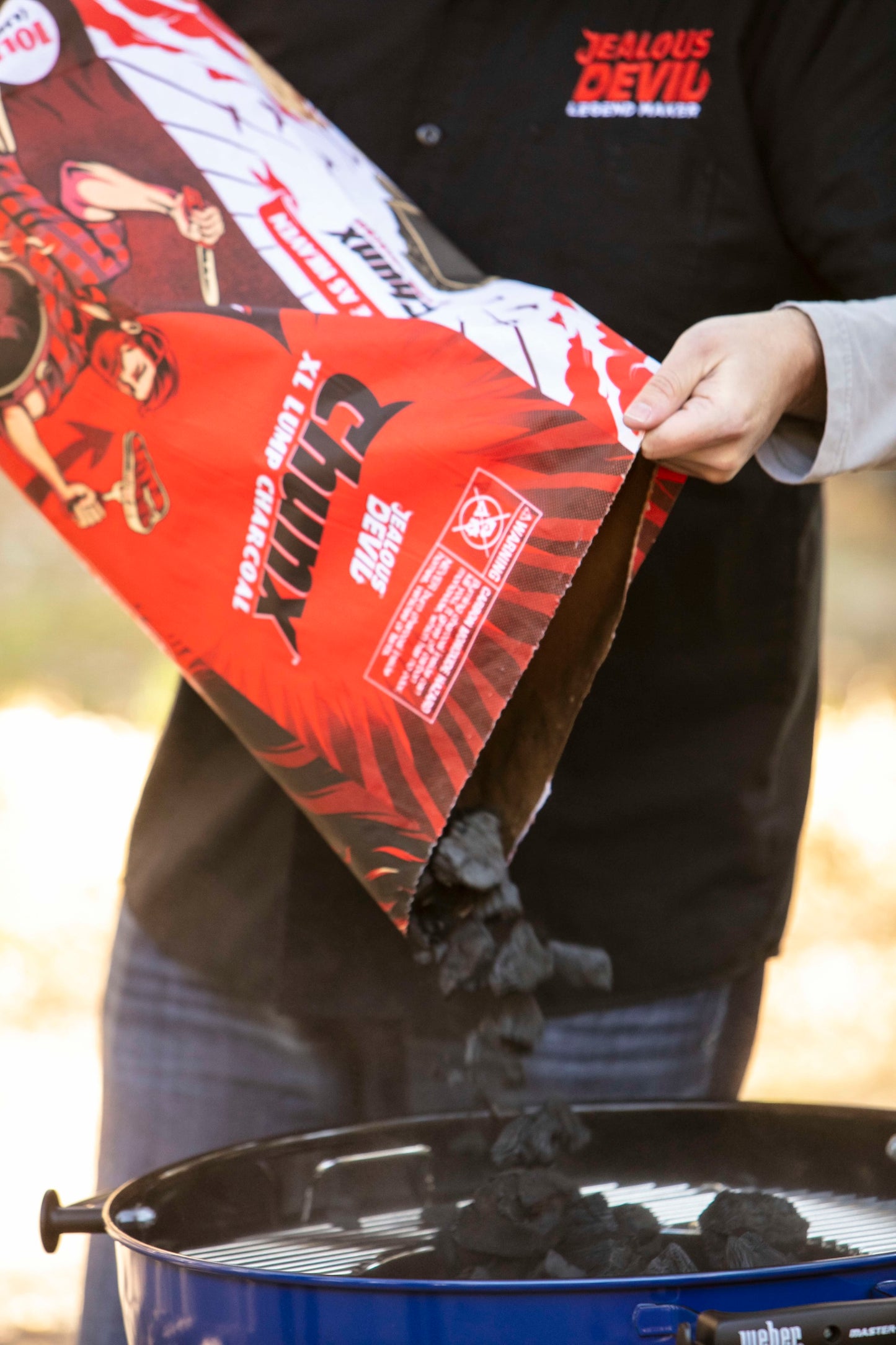 Jealous Devil CHUNX XL Lump Charcoal – 35LB Bag - 100% Hardwood Lump Charcoal