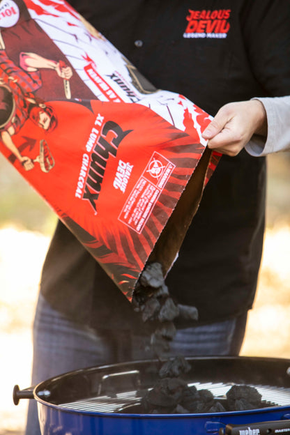 Jealous Devil CHUNX XL Lump Charcoal – 35LB Bag - 100% Hardwood Lump Charcoal