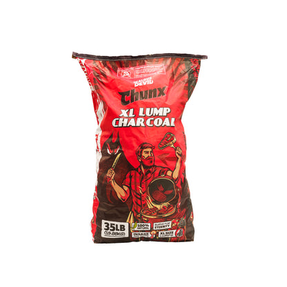Jealous Devil CHUNX XL Lump Charcoal – 35LB Bag - 100% Hardwood Lump Charcoal