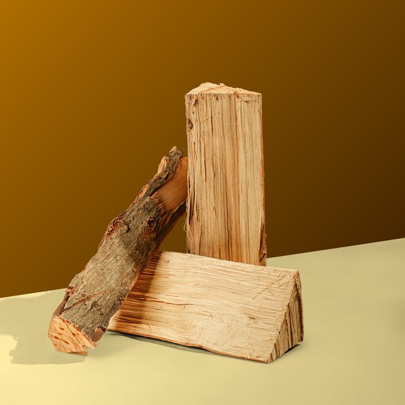 Hickory firewood split