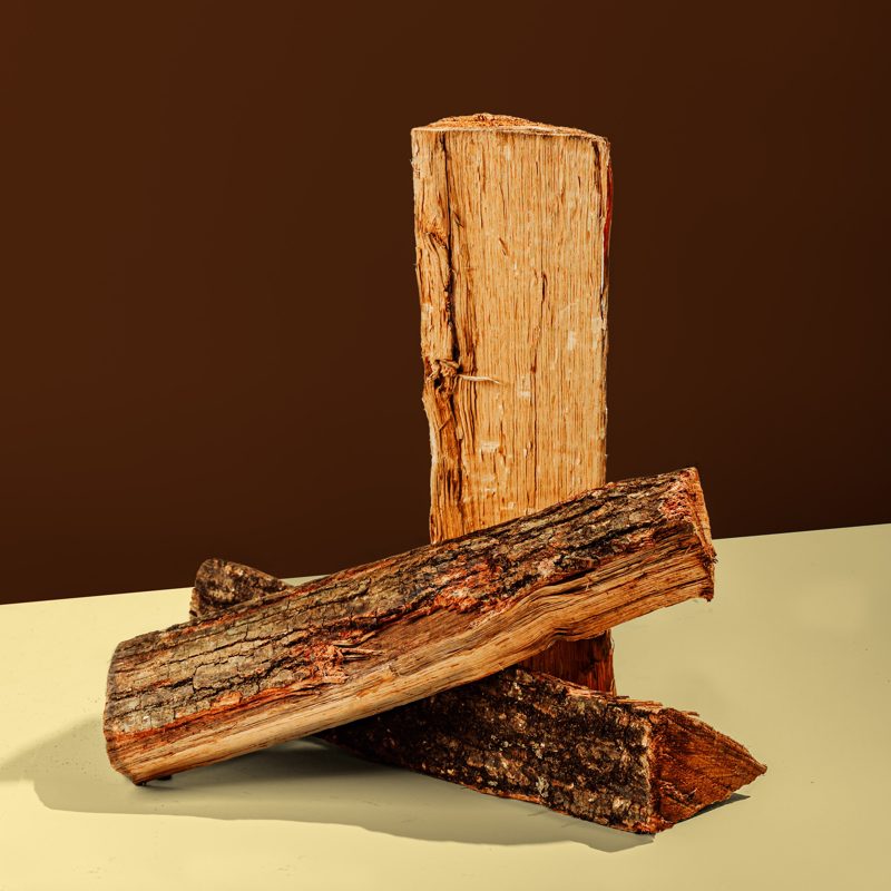 Oak firewood split